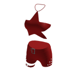 Y2K Star Crop Top Outfit Red