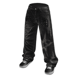 Y2K Star Distressed Baggy Jeans