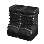 🍀Y2K Star Long Boots (Black)