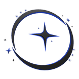 Y2k Stars Dark Blue Halo (Back)