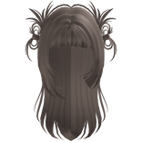 Y2K Straight Spiky Bow Shoujo Hair (Ash)