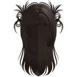 Y2K Straight Spiky Bow Shoujo Hair (Brown)