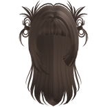 Y2K Straight Spiky Bow Shoujo Hair (Light Brown)