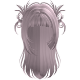 Y2K Straight Spiky Bow Shoujo Hair (Pink)