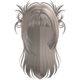 Y2K Straight Spiky Bow Shoujo Hair (Plat Blonde)