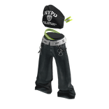 💜 Y2K Street Tube top Hip-hop Style_Black