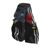 💜 Y2K Streetwear Layered Track Pants_Black
