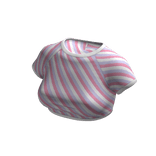 Y2K Striped Pastel Baby Tee 💖