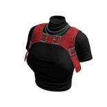  Y2K Stylish Top (Black Red)