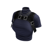  Y2K Stylish Top (Dark Blue Black)