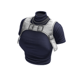  Y2K Stylish Top (Dark Blue White)