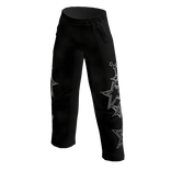 Y2K Sweat Pants Drip Star Proper Black