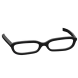Y2K Thick Office Siren Glasses in Black