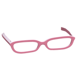 Y2K Thick Office Siren Glasses in Pink