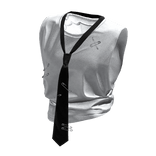 Y2K Tie Top (White)