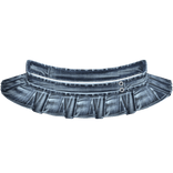 Y2K Trashy Denim Pleated Mini Skirt (Blue)