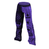 Y2K Two Tone Pants / Black & Purple