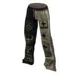 Y2K Two Tone Pants / Black & Tan