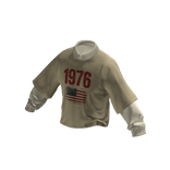 💗Y2K URBAN VINTAGE LAYERED TOP_BEIGE