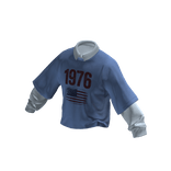 💗Y2K URBAN VINTAGE LAYERED TOP_BLUE