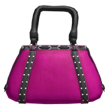 Y2K Velvet Luxe Bag Black and Pink