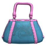 Y2K Velvet Luxe Juicy Couture Bag Blue and Pink