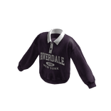Y2K Vintage Baggy Polo Sweater (Purple)