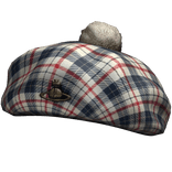 🚀Y2K Vintage Vkei Red & Blue Plaid Vivi Beret🚀