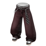 💗Y2K WASHED DENIM WITH TIE BELT_WINE