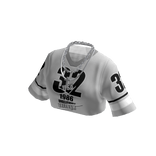 Y2K White Jersey Crop Top Shirt W/ Chains 