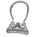 Y2K White Silver Cyber Sci-fi Bag