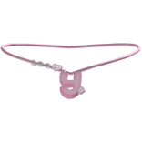 ♡ y bunny initial necklace (pink)