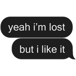 yeah im lost but i like it yves kpop text message