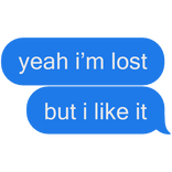yeah im lost but i like it yves kpop text message