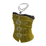 Studded Buckle Corset Top (Yellow)