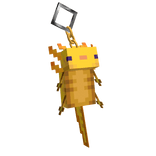 Yellow Axolotl Keychain