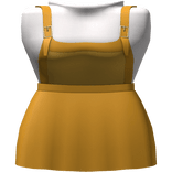 Yellow Basic Pinafore Dress