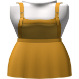 Yellow Basic Pinafore Dress