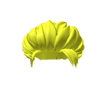 Yellow Blond Back Slicked Hair