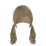 Yellow blonde Wavy Long Curly Dollette Pigtails 