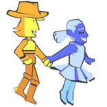 Yellow Blue Shoulder Pal - DELTARUNE