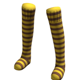 Yellow Brown | Leg Warmers Thigh High Socks