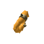 Yellow Chained Heart Cat Tail