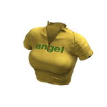 ʚ♡ɞ Yellow Contrast Zipper Crop top