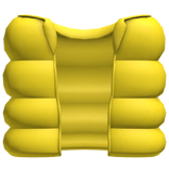 yellow cozy puffer vest