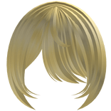 Yellow Cozy Side Swept Bangs