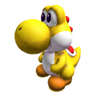 Yellow Cute Baby Yoshi Friend