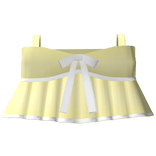 Yellow Cute Bowtie Summer Top