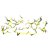 Yellow Glitched Lightning Aura Top