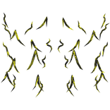 Yellow Glitched Spiky Aura Bottom